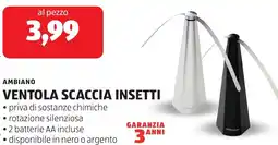 ALDI Ambiano ventola scaccia insetti offerta
