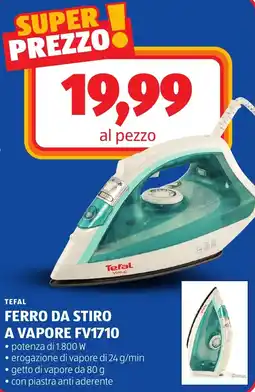 ALDI TEFAL FERRO DA STIRO A VAPORE FV1710 offerta