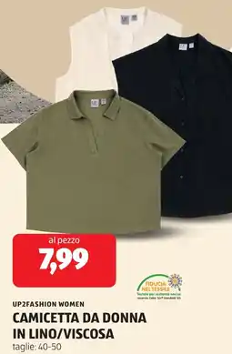 ALDI Up2fashion women camicetta da donna in lino/viscosa offerta