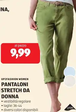 ALDI Up2fashion women pantaloni stretch da donna offerta