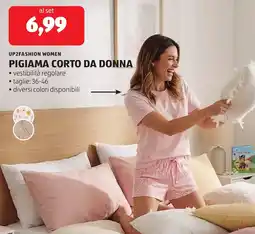 ALDI Up2fashion women pigiama corto da donna offerta