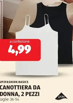 ALDI Lycra up2fashion basics canottiera da donna offerta