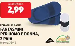 ALDI Lycra up2fashion basics fantasmini per uomo e donna, 2 paia offerta