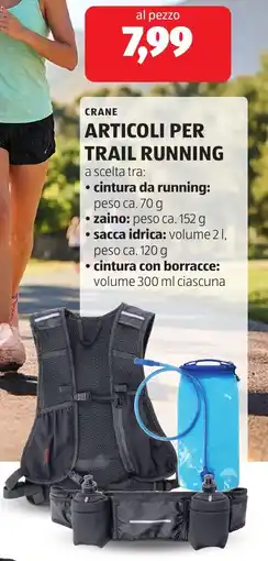 ALDI Crane articoli per trail running offerta