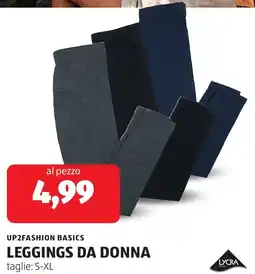 ALDI Lycra up2fashion basics leggings da donna offerta