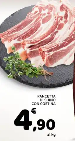 Conad Pancetta di suino con costina offerta