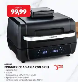 ALDI Ambiano friggitrice ad aria con grill offerta
