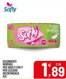 Ard Discount Assorbenti normali per adulti sofly per leggera incontinenza x14 offerta