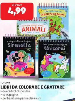 ALDI Toylino libri da colorare e grattare offerta
