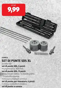 ALDI Ferrex set di punte SDS XL offerta