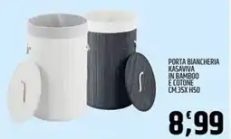 Ard Discount Porta biancheria kasaviva in bamboo e cotone offerta