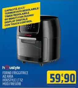 Ard Discount FORNO FRIGGITRICE AD ARIA HOUSTYLE LT.12 MOD.FR6501B offerta