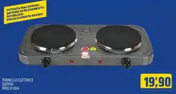 Ard Discount FORNELLO ELETTRICO DOPPIO MOD.H-004 offerta