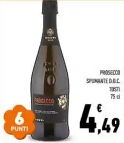 Conad Prosecco spumante d.o.c. tosti offerta