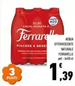 Conad Acqua effervescente naturale FERRARELLE offerta