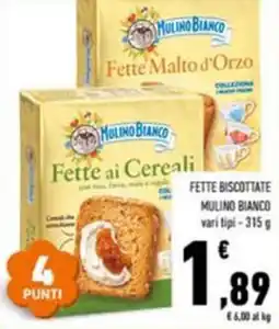 Conad Fette biscottate MULINO BIANCO offerta