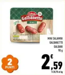 Conad Mini salamini galbanetto GALBANI offerta