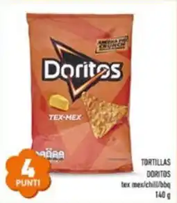 Conad Tortillas doritos tex mex/chill/bbq offerta