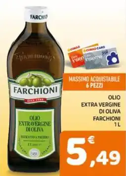 Conad Olio extra vergine di oliva FARCHIONI offerta
