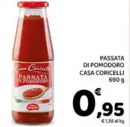 Conad Passata di pomodoro CASA CORICELLI offerta