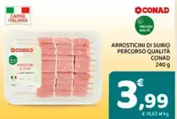 Conad Arrosticini di suino percorso qualità CONAD offerta