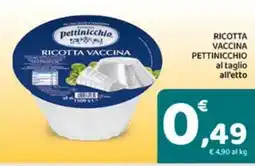Conad Ricotta vaccina pettinicchio offerta