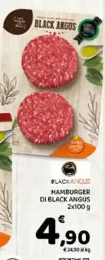 Conad Hamburger di black angus offerta