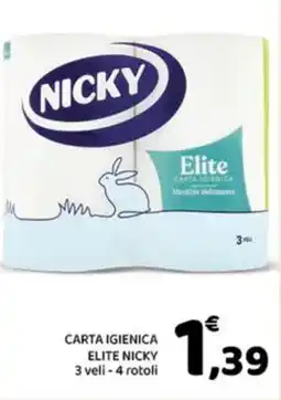Conad Carta igienica elite nicky offerta