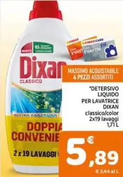 Conad Detersivo liquido per lavatrice DIXAN offerta