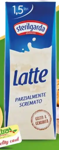 Extra Supermercati Sterilgarda latte parzialmente scremato offerta