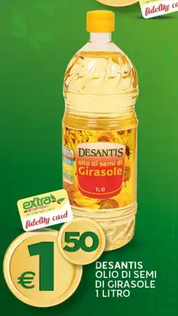 Extra Supermercati Desantis olio di semi di girasole offerta