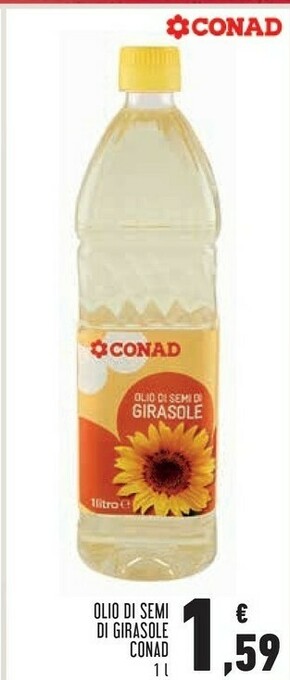 Conad Superstore Conad olio di semi di girasole offerta