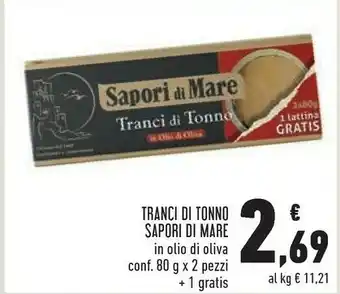 Conad Superstore Tranci di tonno offerta