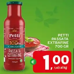 Extra Supermercati Petti passata extrafine offerta