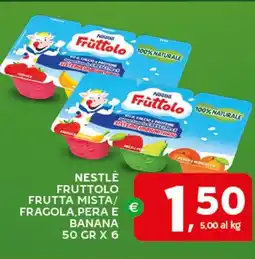 Extra Supermercati Nestlé fruttolo frutta mista/ fragola, pera e banana offerta