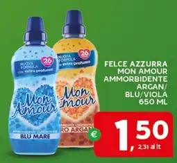 Extra Supermercati Felce azzurra mon amour ammorbidente argan/ blu/viola offerta
