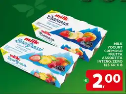 Extra Supermercati Milk yogurt cremoso frutta assortita intero/zero offerta