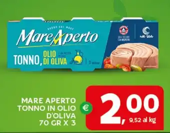 Extra Supermercati Mare aperto tonno in olio d'oliva offerta