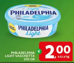 Extra Supermercati Philadelphia light vaschetta offerta
