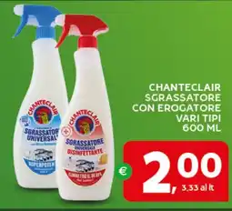 Extra Supermercati Chanteclair sgrassatore con erogatore offerta