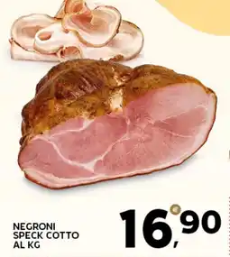 Extra Supermercati Negroni speck cotto al kg offerta
