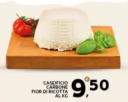 Extra Supermercati Caseificio carbone fior di ricotta offerta