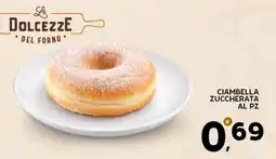 Extra Supermercati Ciambella zuccherata al pz offerta