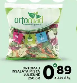 Extra Supermercati Ortomad insalata mista julienne offerta
