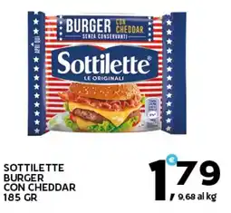 Extra Supermercati Sottilette burger con cheddar offerta