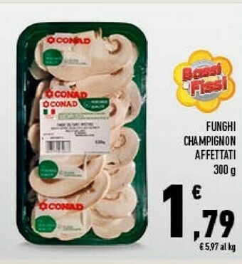 Conad City Conad funghi champignon affettati offerta