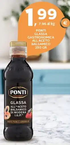 Extra Supermercati Ponti glassa gastronomica all'aceto balsamico offerta