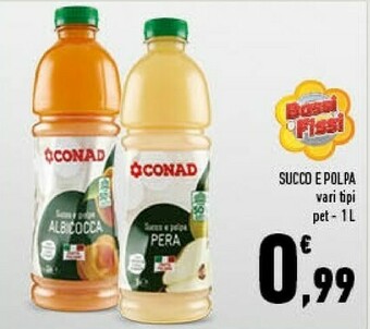 Conad City Conad - succo e polpa di pera 1000 g(ml) offerta