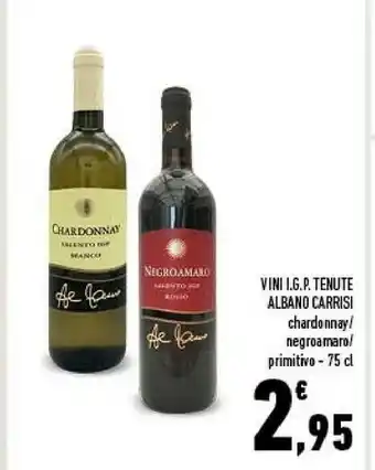 Conad City Tenute al bano carrisi - negroamaro salento igp 750 g(ml) offerta