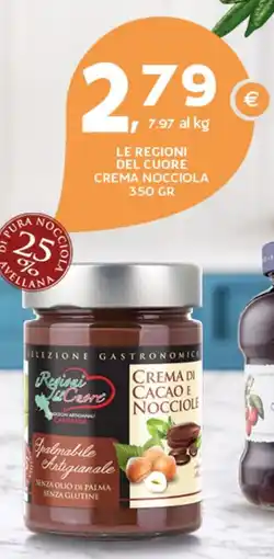 Extra Supermercati Le regioni del cuore crema nocciola offerta